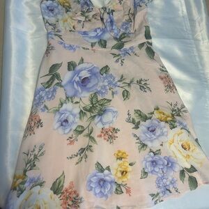Forever 21 Pastel Floral Knot Dress